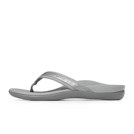 Vionic Tide Sandal (Women) - Pewter Metallic Sandals - Thong - The Heel Shoe Fitters