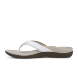 Vionic Tide Sandal (Women) - White Patent Webbing Sandal - Thong - The Heel Shoe Fitters