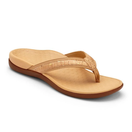 Vionic Tide Sandal (Women) - Gold Cork Sandals - Thong - The Heel Shoe Fitters