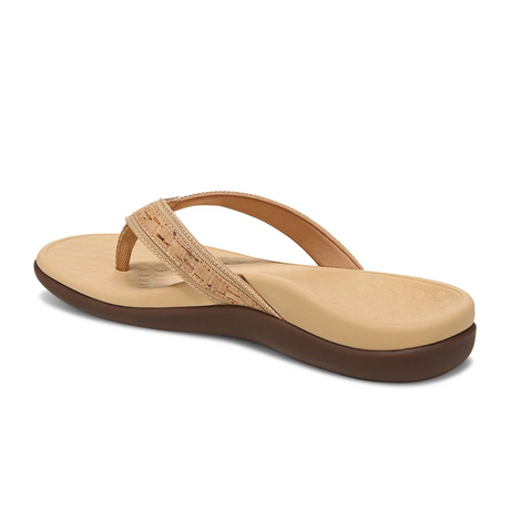 Vionic Tide Sandal (Women) - Gold Cork Sandals - Thong - The Heel Shoe Fitters