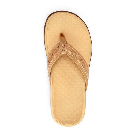 Vionic Tide Sandal (Women) - Gold Cork Sandals - Thong - The Heel Shoe Fitters