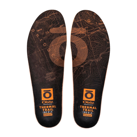 Oboz Thermal Trail Insole (Unisex) - Orange Accessories - Orthotics - Full Length - The Heel Shoe Fitters