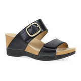 Dansko Shannon Wedge Sandal (Women) - Black Sandal - Heel/Wedge - The Heel Shoe Fitters