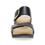 Dansko Shannon Wedge Sandal (Women) - Black Sandal - Heel/Wedge - The Heel Shoe Fitters