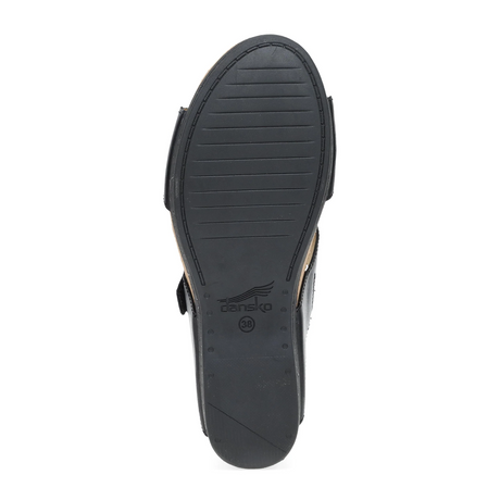 Dansko Shannon Wedge Sandal (Women) - Black Sandal - Heel/Wedge - The Heel Shoe Fitters