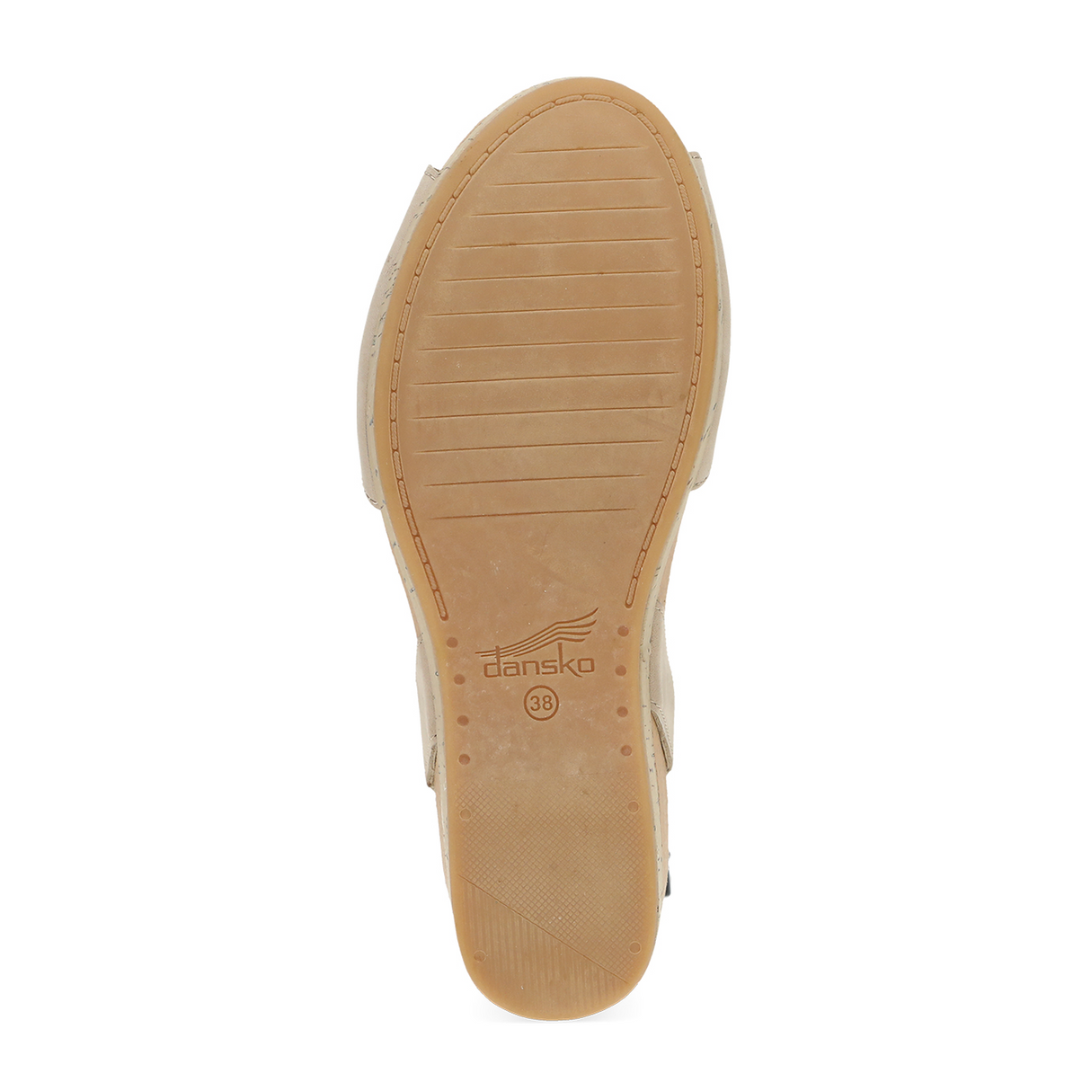 Dansko Stella Wedge Sandal (Women) - Sand Milled Nubuck Sandal - Heel/Wedge - The Heel Shoe Fitters