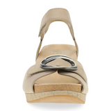 Dansko Stella Wedge Sandal (Women) - Sand Milled Nubuck Sandal - Heel/Wedge - The Heel Shoe Fitters