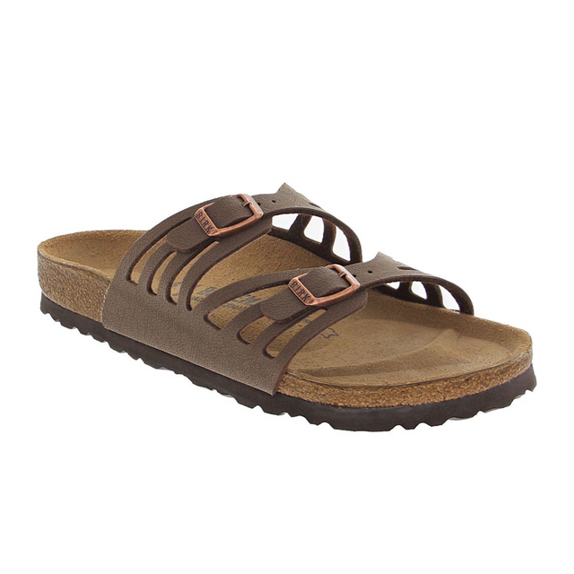 Birkenstock Granada Narrow (Women) - Mocha Birkibuc Sandals - Slide - The Heel Shoe Fitters