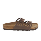 Birkenstock Granada Narrow (Women) - Mocha Birkibuc Sandals - Slide - The Heel Shoe Fitters