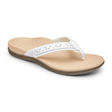 Vionic Casandra Thong Sandal (Women) - White Sandals - Thong - The Heel Shoe Fitters