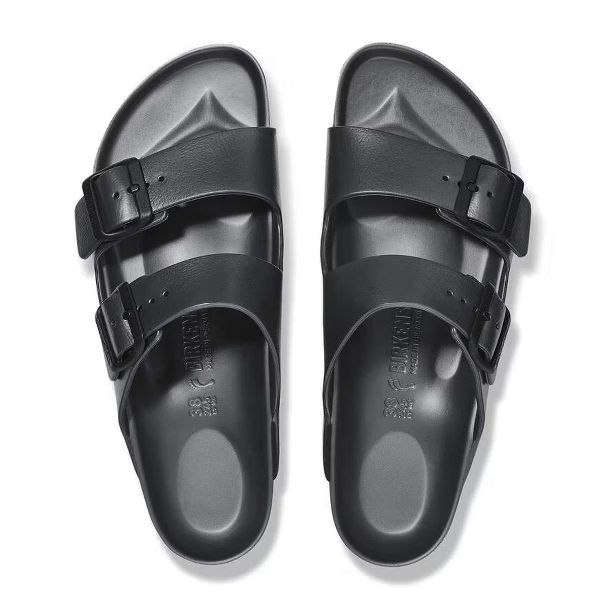 Birkenstock Arizona EVA Narrow Slide Sandal (Women) - Metallic Anthracite Sandal - Slide - The Heel Shoe Fitters