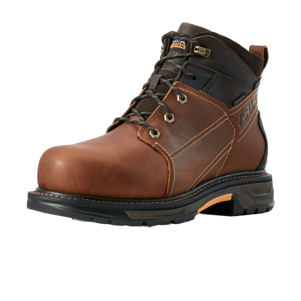 Ariat Workhog Trek 6" Composite Toe Work Boot (Men) - Oiled Brown Boots - Work - 6 Inch - The Heel Shoe Fitters