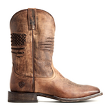 Ariat Circuit Patriot Western Boot (Men) - Weathered Tan Boots - Fashion - High - The Heel Shoe Fitters