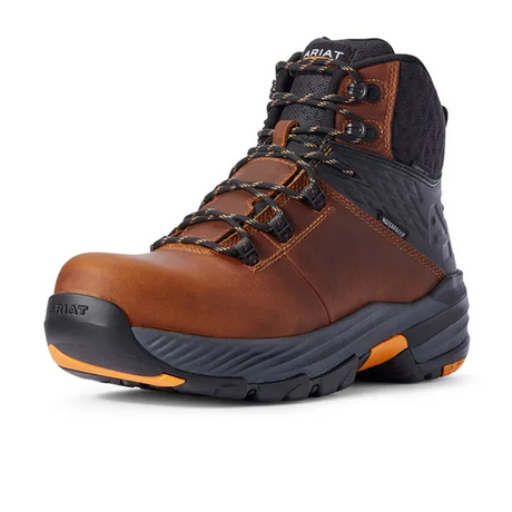 Ariat Stryker 360 6" Waterproof Carbon Toe Work Boot (Men) - Russet Brown Boots - Work - 6 Inch - The Heel Shoe Fitters