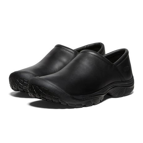 Keen Utility PTC Slip On Work Shoe (Men) - Black Boots - Work - Low - Soft Toe - The Heel Shoe Fitters