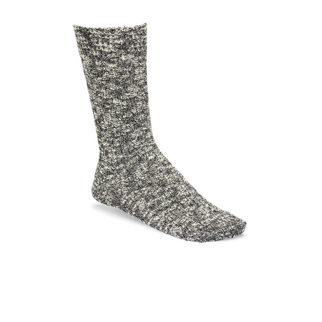 Birkenstock Cotton Slub Crew Sock (Women) - Black/Grey Accessories - Socks - Lifestyle - The Heel Shoe Fitters