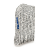 Birkenstock Cotton Slub Crew Sock (Women) - Gray/White Accessories - Socks - Lifestyle - The Heel Shoe Fitters