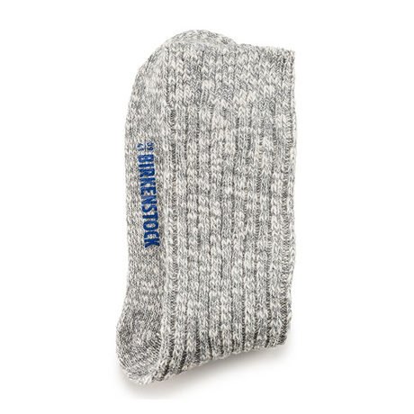 Birkenstock Cotton Slub Crew Sock (Women) - Gray/White Accessories - Socks - Lifestyle - The Heel Shoe Fitters