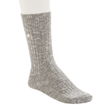 Birkenstock Cotton Slub Crew Sock (Men) - Gray/White Accessories - Socks - Lifestyle - The Heel Shoe Fitters