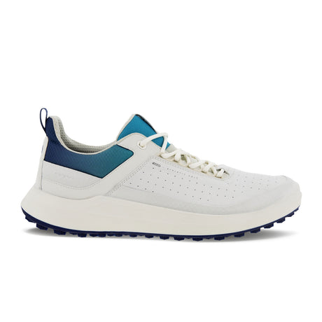 ECCO Golf Core Golf Shoe (Men) - White/White/Blue Depths/Caribbean Athletic - Sport - The Heel Shoe Fitters
