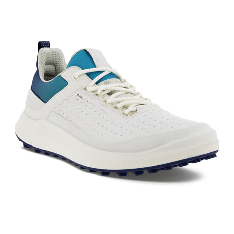 ECCO Golf Core Golf Shoe (Men) - White/White/Blue Depths/Caribbean Athletic - Sport - The Heel Shoe Fitters