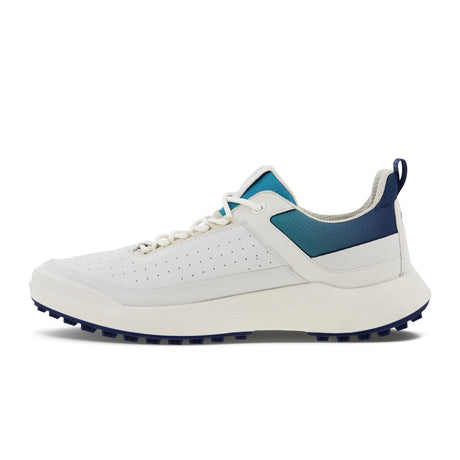 ECCO Golf Core Golf Shoe (Men) - White/White/Blue Depths/Caribbean Athletic - Sport - The Heel Shoe Fitters