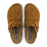 Birkenstock Boston Soft Footbed Clog (Men) - Mink Suede Dress-Casual - Clogs & Mules - The Heel Shoe Fitters