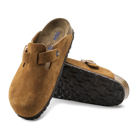 Birkenstock Boston Soft Footbed Clog (Men) - Mink Suede Dress-Casual - Clogs & Mules - The Heel Shoe Fitters