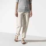 Birkenstock Arizona Narrow Slide Sandal (Women) - Graceful Pearl White Birko-Flor Sandal - Slide - The Heel Shoe Fitters
