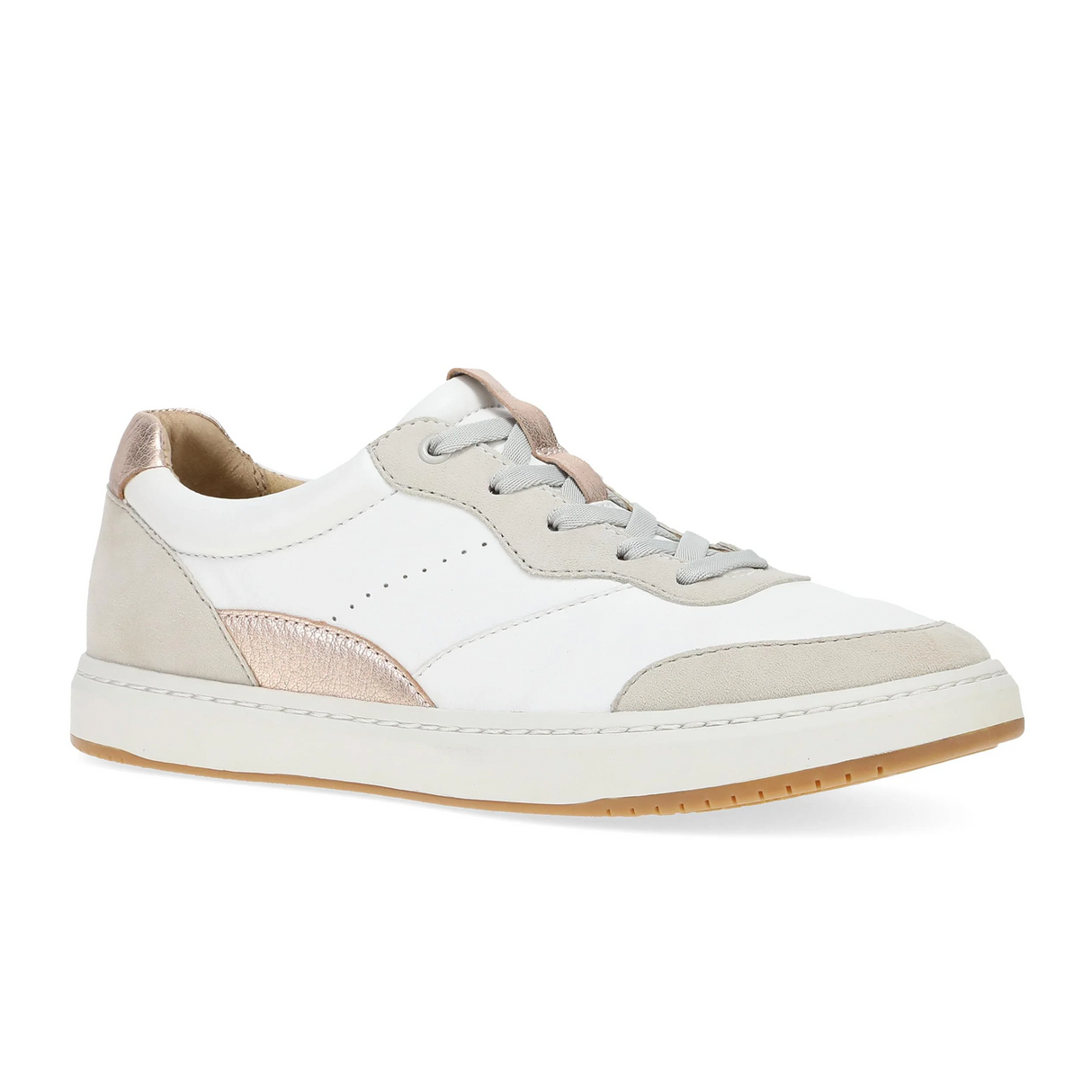 Dansko Josey Sneaker (Women) - White Nappa/Rose Gold