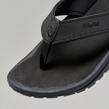 OluKai 'Ohana Sandal (Men) - Black/Black Sandal - Thong - The Heel Shoe Fitters