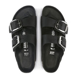 Birkenstock Arizona Big Buckle Narrow Slide Sandal (Women) - Black Oiled Leather Sandals - Slide - The Heel Shoe Fitters