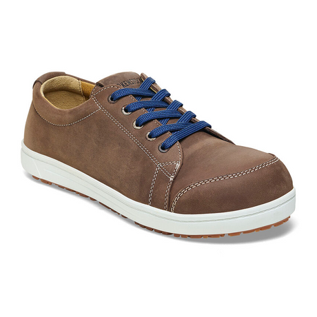 Birkenstock QS500 Steel Toe (Men) - Brown Nubuck Leather  - The Heel Shoe Fitters