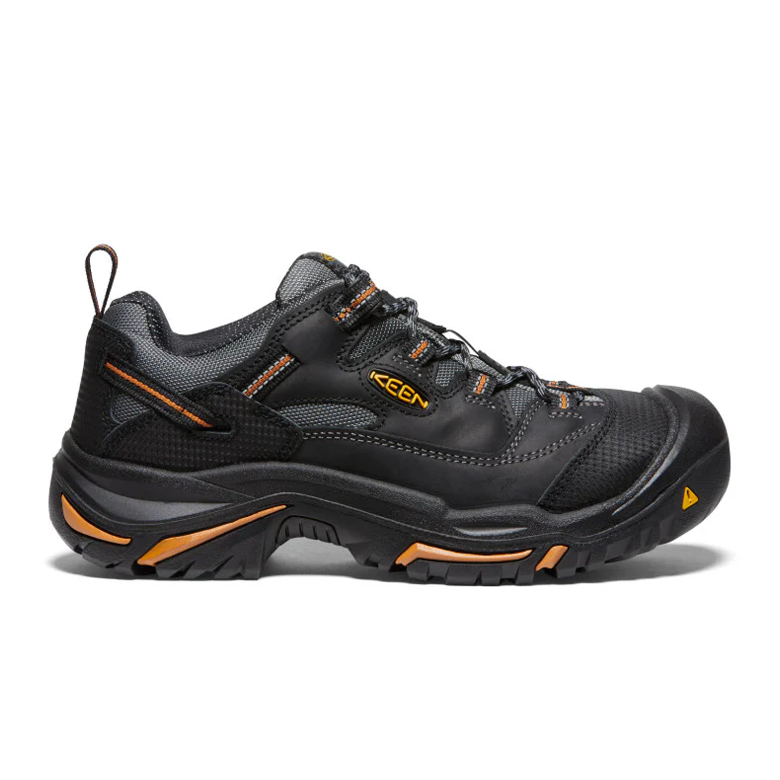 Keen Utility Braddock Low Steel Toe Work Shoe (Men) - Black/Bossa