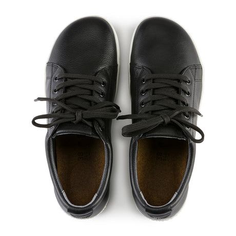 Birkenstock QO500 Safety Shoe (Unisex) - Black Leather Dress-Casual - Professional - The Heel Shoe Fitters