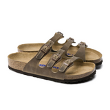 Birkenstock Florida Soft Footbed Slide Sandal (Women) - Tobacco Oiled Leather Sandals - Slide - The Heel Shoe Fitters