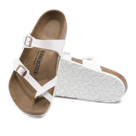 Birkenstock Mayari Sandal (Women) - White Birko-Flor Sandals - Thong - The Heel Shoe Fitters