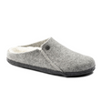 Birkenstock Zermatt Slipper (Women) - Light Gray Wool/Natural Shearling Dress-Casual - Slippers - The Heel Shoe Fitters