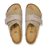 Birkenstock Kyoto Slide Sandal (Men) - Taupe Suede Sandals - Slide - The Heel Shoe Fitters