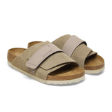 Birkenstock Kyoto Slide Sandal (Men) - Taupe Suede Sandals - Slide - The Heel Shoe Fitters