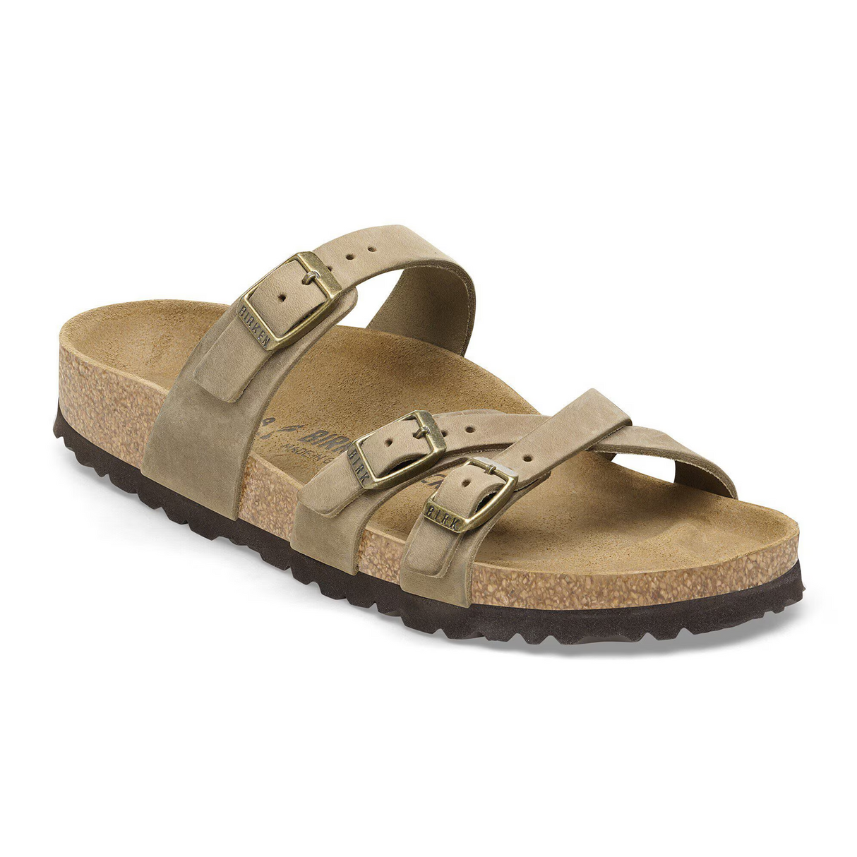 Birkenstock Franca Slide Sandal (Women) - Tobacco Oiled Leather