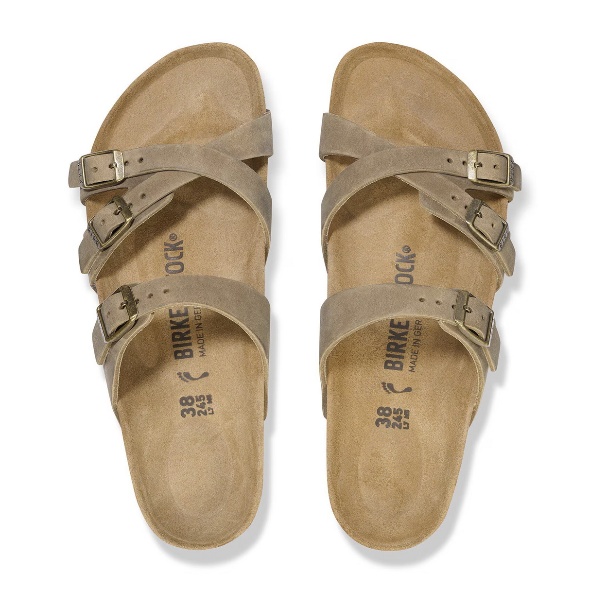 Birkenstock Franca Slide Sandal (Women) - Tobacco Oiled Leather