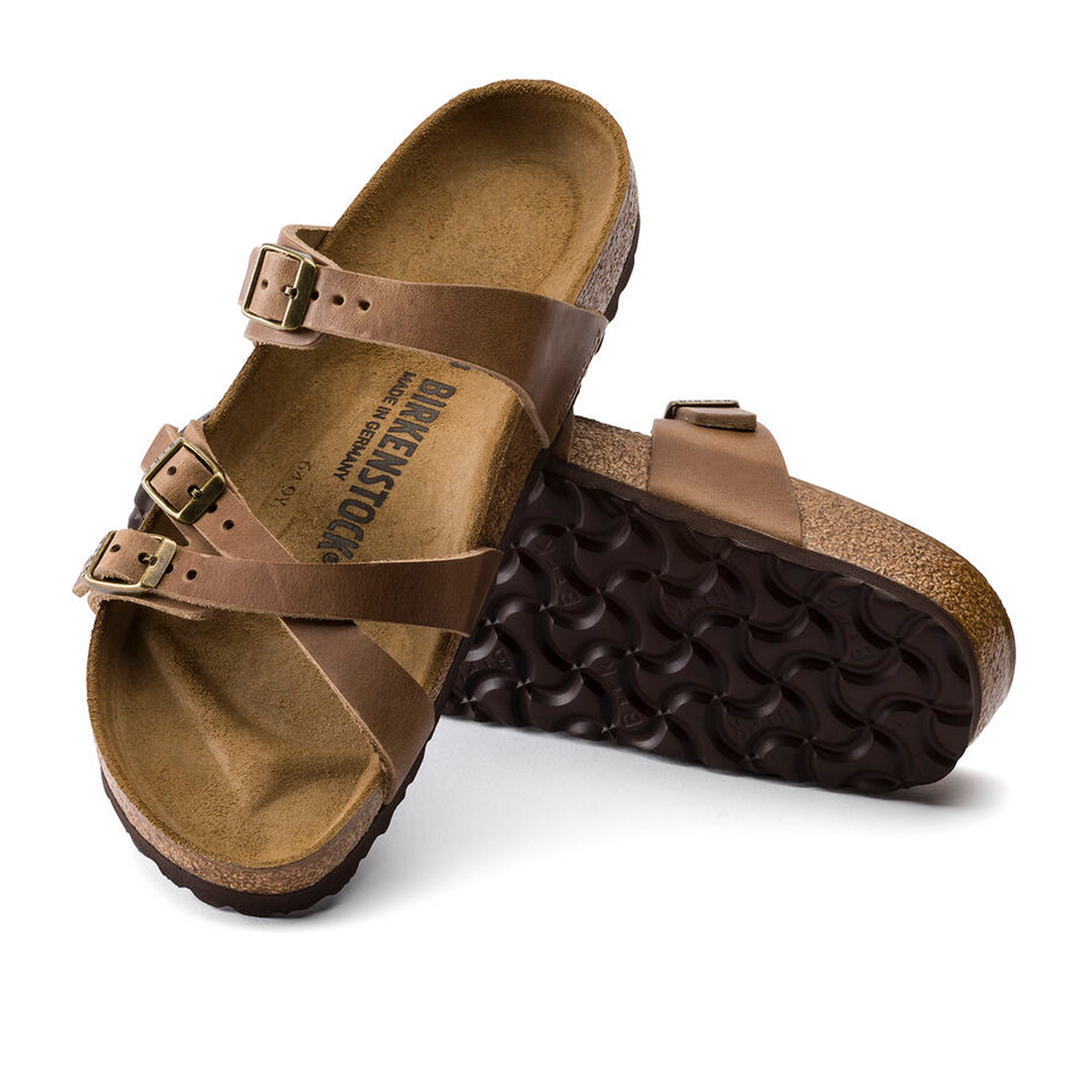 Birkenstock Franca Slide Sandal (Women) - Tobacco Oiled Leather Sandals - Slide - The Heel Shoe Fitters