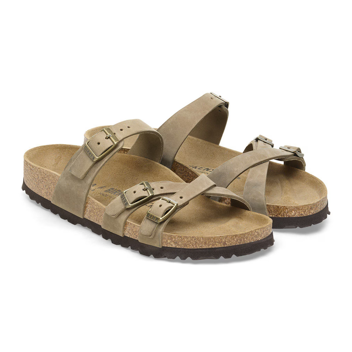 Birkenstock Franca Slide Sandal (Women) - Tobacco Oiled Leather