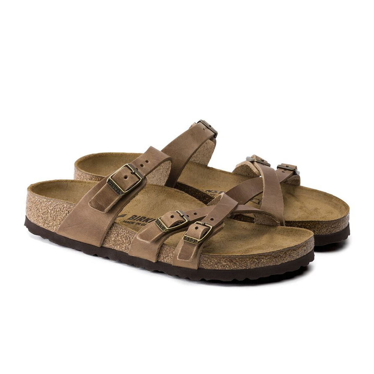 Birkenstock Franca Slide Sandal (Women) - Tobacco Oiled Leather Sandals - Slide - The Heel Shoe Fitters