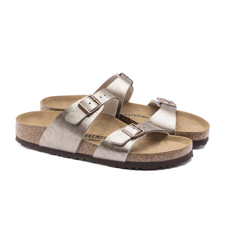 Birkenstock Sydney Slide Sandal (Women) - Graceful Taupe Birko-Flor Sandals - Slide - The Heel Shoe Fitters