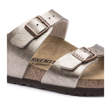 Birkenstock Sydney Slide Sandal (Women) - Graceful Taupe Birko-Flor Sandals - Slide - The Heel Shoe Fitters