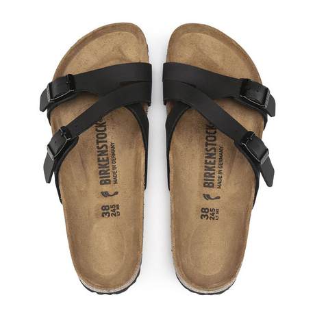 Birkenstock Yao Slide Sandal (Women) - Black Birko-Flor Sandals - Slide - The Heel Shoe Fitters