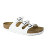 Birkenstock Florida Slide Sandal (Women) - White Birko-Flor Sandal - Slide - The Heel Shoe Fitters
