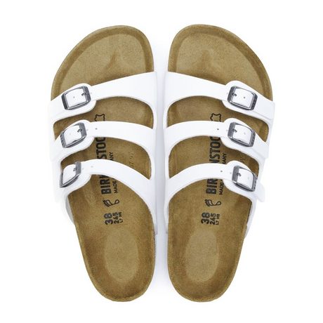 Birkenstock Florida Slide Sandal (Women) - White Birko-Flor Sandals - Slide - The Heel Shoe Fitters